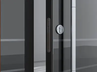 Aluminium door 111 3D model