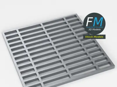 Sewer grate 4 3D model