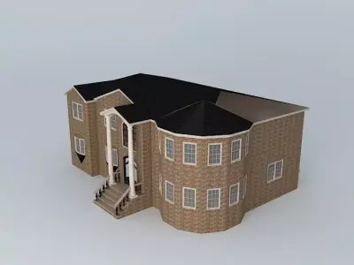 New Brick Home Free 3D model