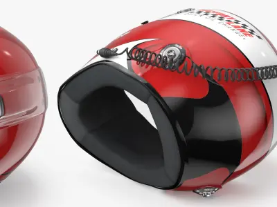  NASCAR Driver Helmet Red 