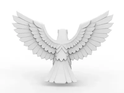 Eagle Low-Poly 3D Printable 3D print model