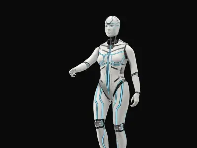 Cyborg Eva 3D model