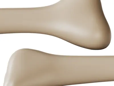 Qeeboo BONOS Polyethylene bench 3D model