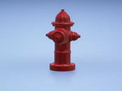 Fire Hydrant 1 12 Scale Miniature can be resized 3D print model
