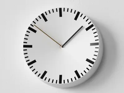 Analog Wall Clock 3D model