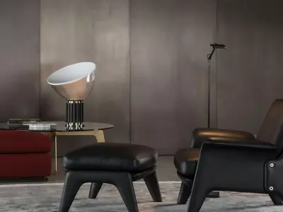 Taccia Lamp  Modern Designer Table Lamp 3D Model  Low-poly 3D model