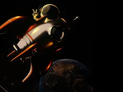 Cute astronaut preset 3D model