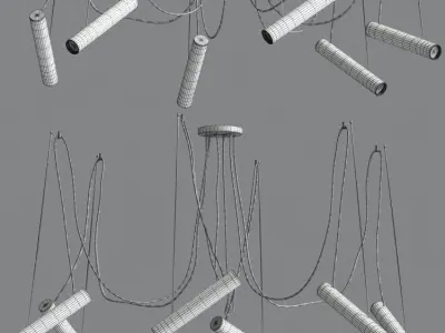 Pepo Pendant Light Collection 3D model