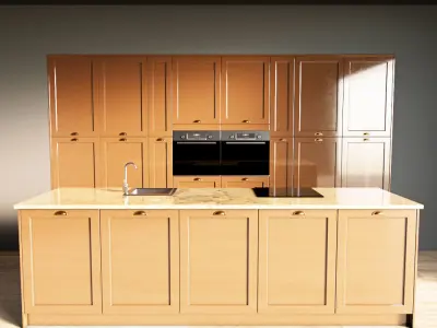 2-Kitchen2 glossy 1 3D model