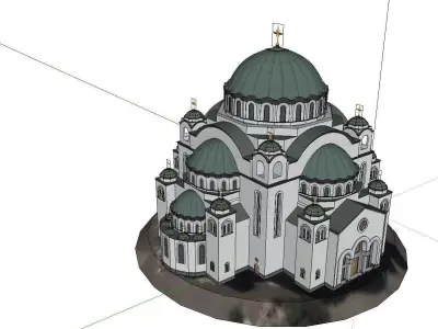 Architecture-Religion-God-Culture-Temple-06 orthodox church i... 3D model