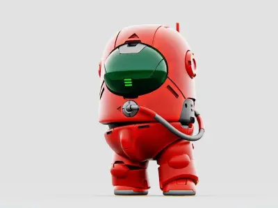 AMONG US CONCEPT CHARACTER RIGGED 3D model