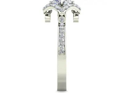 Women Ring  Render 3dm STL OBJ FBX Details 3D print model 426