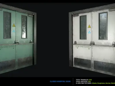 Morgue MegaPack Low-poly 3D model