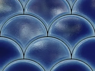 Unique Wall Tile 02 - Turtle shell-Seamless Texture