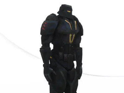 Robotic Soldier Beta  Elite Assault Android 3D Model Low-poly 3D model