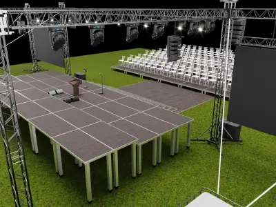 Event Stage Design 3D model