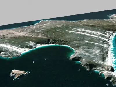 San Miguel island 3D model