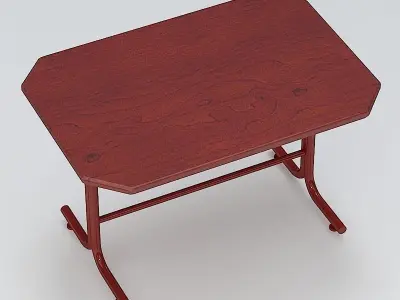 Red Table 03 3D model