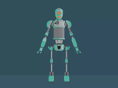 Robot 3D model 34