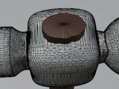 Low poly hammer Free low-poly 3D model