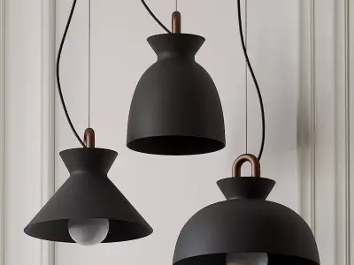 Colombo Modern Pendant Light by Tudo and Co 3D model