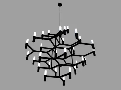 Suspension Lamp Low-poly 3D model