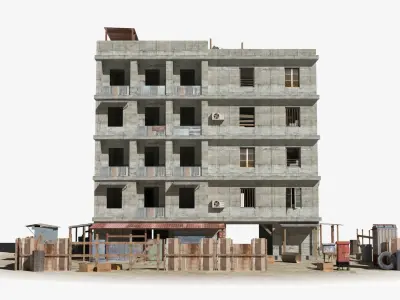 Slum x11 Low-poly 3D model purchase