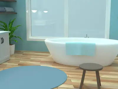 Bathroom 3D model 41