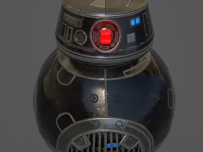 Droid BB-9E Low-poly 3D model