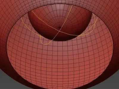 Wide Honey Gold 3D model