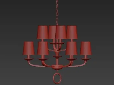 Schonbek Emilea 33 12 Wide French Gold 12 Light Chandelier 3D model