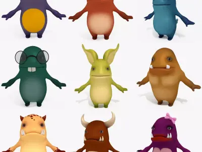 Chars Collection monster 3D model