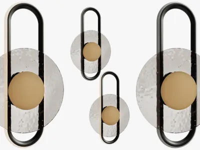 Wall lamp sconce Drip 3D model