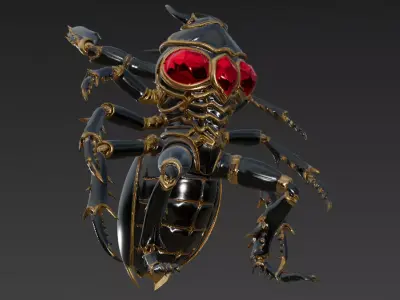 Insect Carapace Demon 3D model 3D model