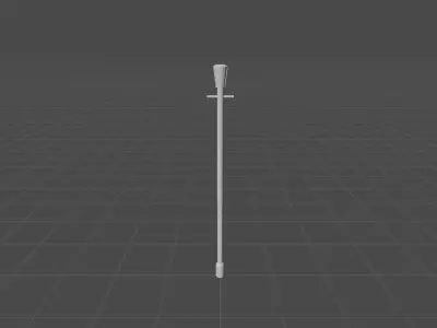 Street light Low-poly 3D model order