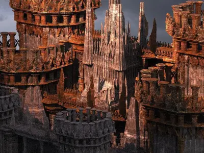 King Henry Fort Extended  3D model