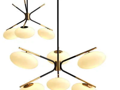 Champignon Chandelier 3D model