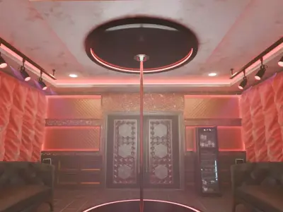 VIP room at a nightclub 3D model