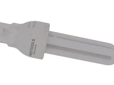 CFL bulb Low-poly 3D model