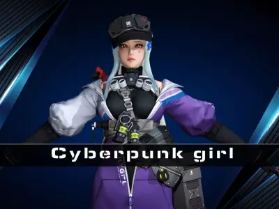 Cyberpunk Girl 3D model