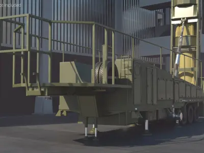  TEL Based Launcher with Raised Missile 