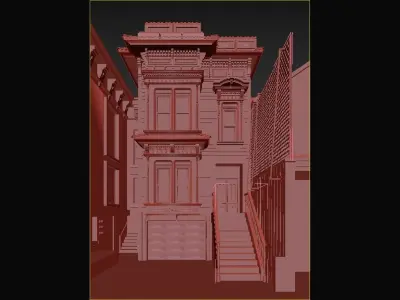 nice house Low-poly 3D model