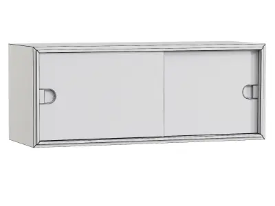 Blocks Indoor module with sliding doors 3D model
