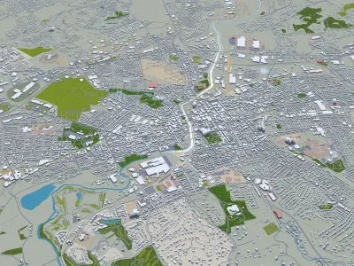 York Pennsylvania USA Low-poly 3D model