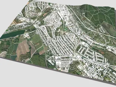 Cityscape Tatabanya Hungary  3D model