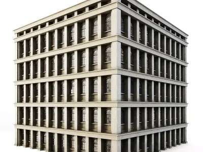 Tenement Building Low-poly 3D model