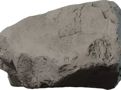 High Resolution Photorealistic Rock 3D Model Low-poly 3D model