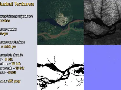 Manaus Brazil City Landscape 3D Model 3D model