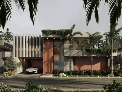 Exterior Villa 3D model shop