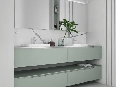 Bathroom furniture collection 8 3D model